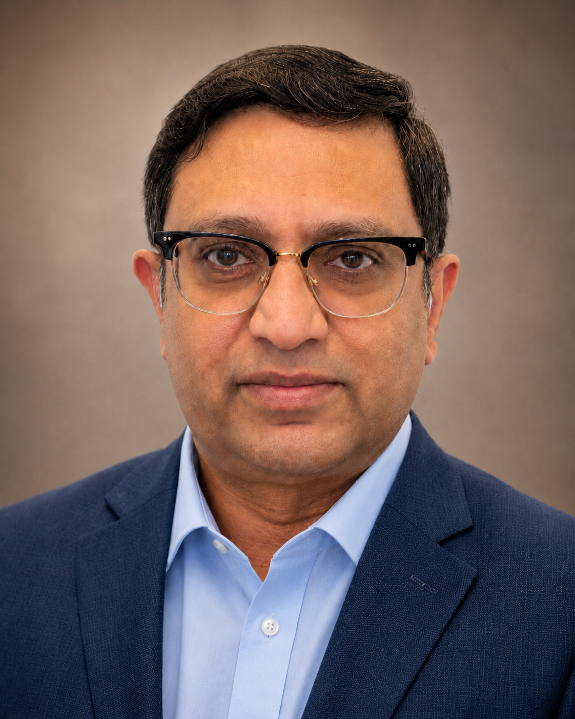 Portrait of Venkat Ranganathan, co-founder for technology and operations at Nivas AI